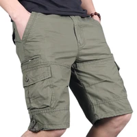 2022 summer mens cargo shorts army military cotton loose tactical joggers shorts men multiple pockets work casual short pants