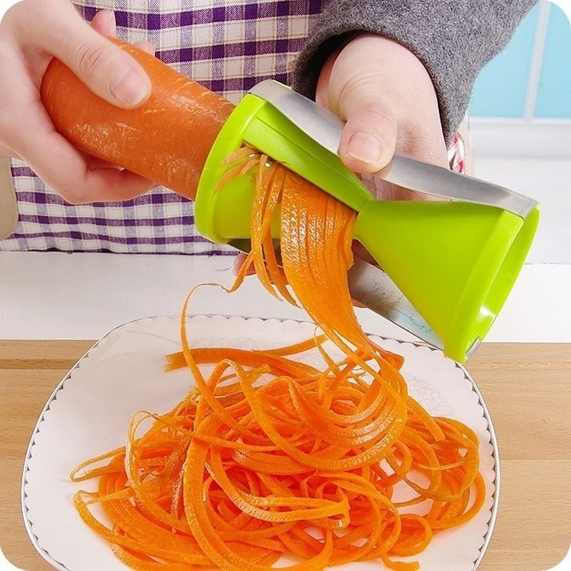 

1PC Blades Vegetable Spiralizer Slicer Twister Handheld Spiral Cutter Fruit Grater Cooking Tools Spaghetti Pasta Kitchen Gadget