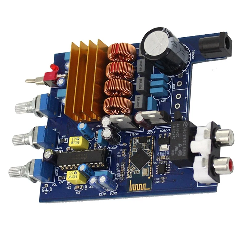 Усилитель мощности TPA3116 + LM1036 Плата усилителя Bluetooth 2.0 класса D 2X50 Вт
