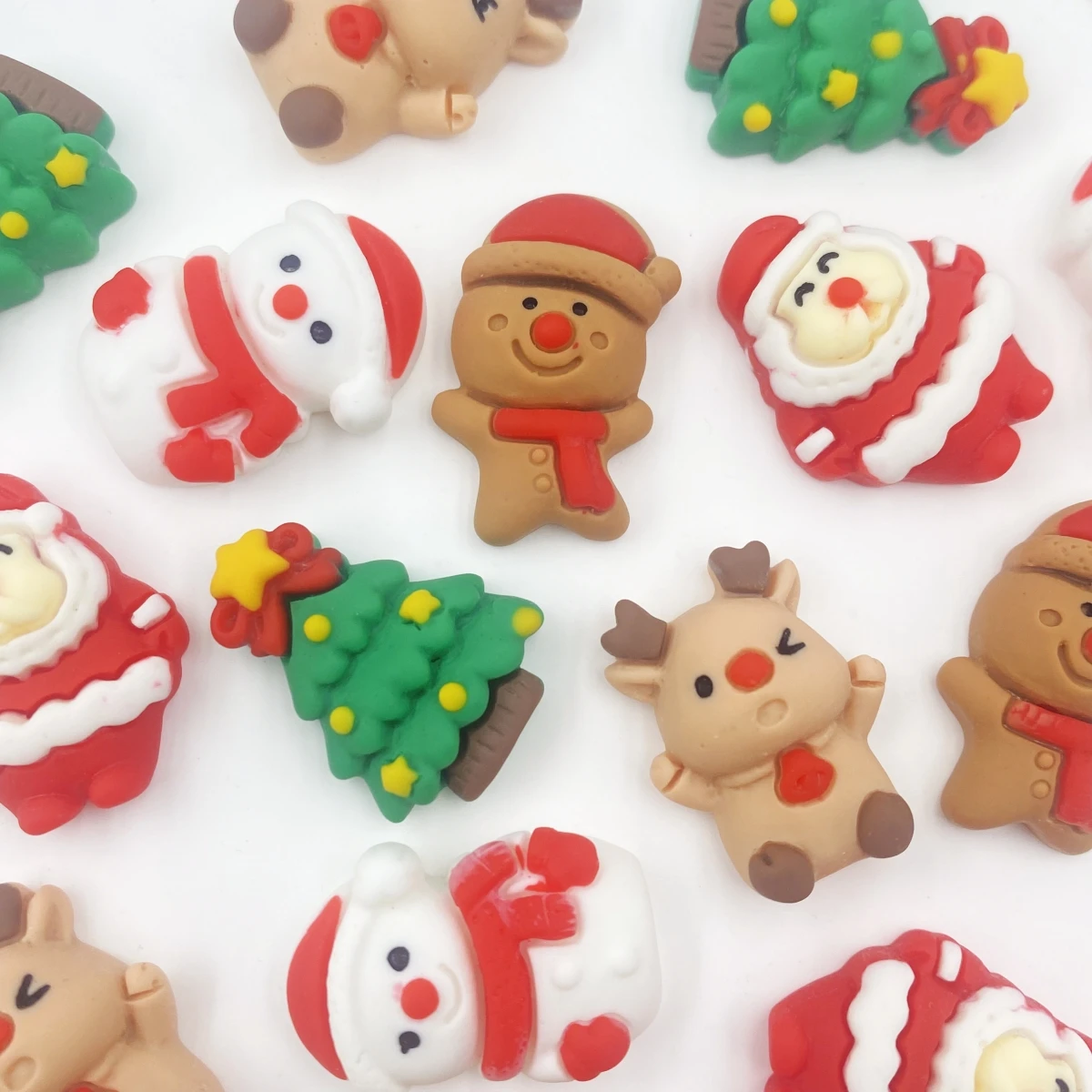 10 шт. новогодние фигурки Санта-Клауса из смолы