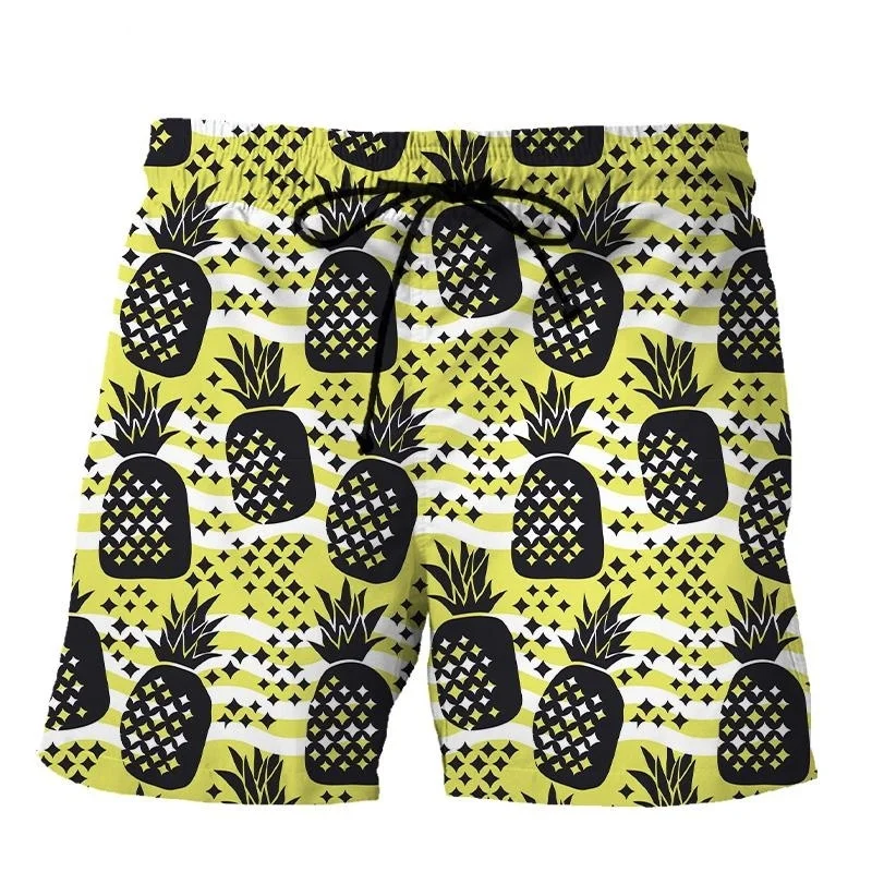 Модные короткие брюки в гавайском стиле мужские Повседневные крутые пляжные