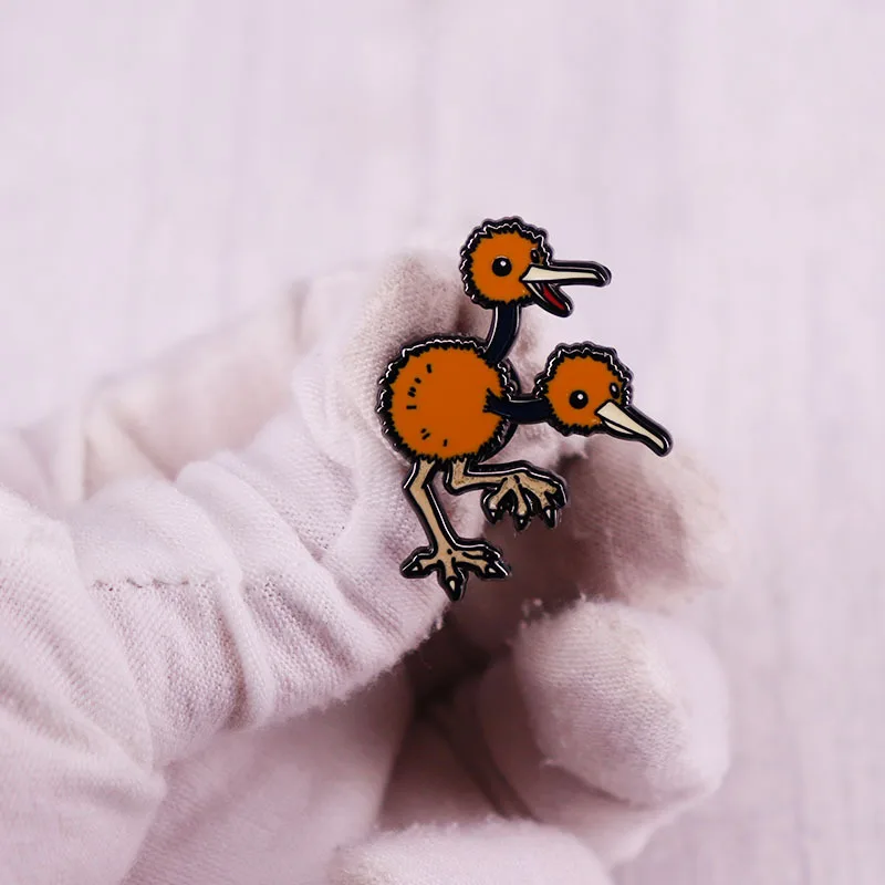 Милый динозавр японское аниме Манга Брошь Сова Металлический Эмалированный