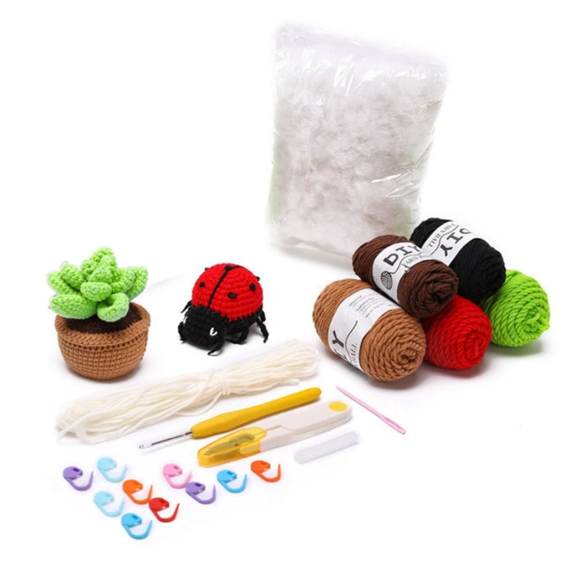 Набор сделай сам для вязания крючком с ручным вязанием