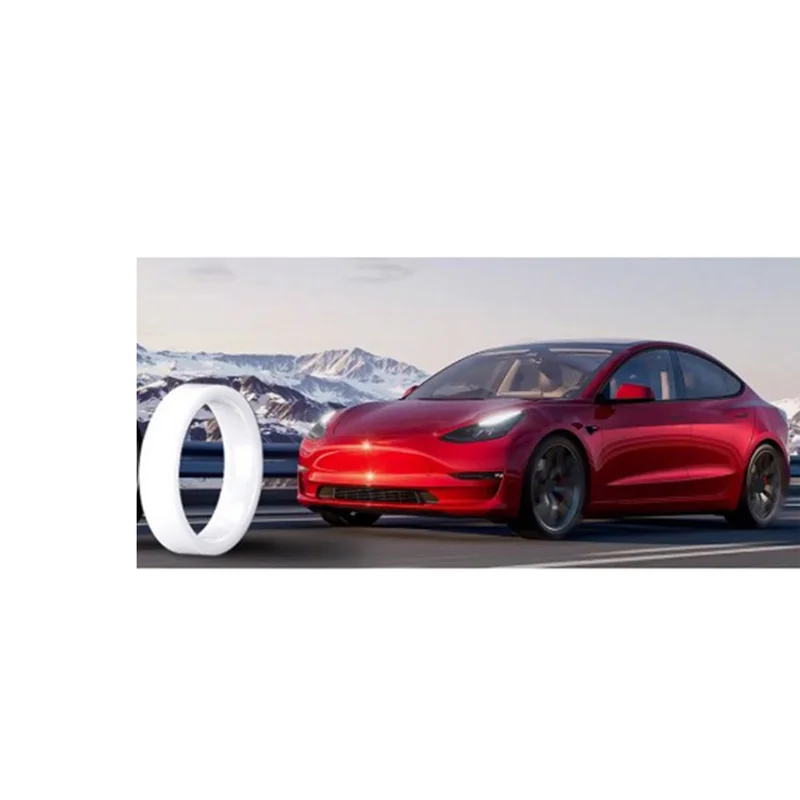 Белый смарт-кольцо-брелок для ключей NFC замена Tesla Model 3 Y чтобы заменить брелок 59 мм