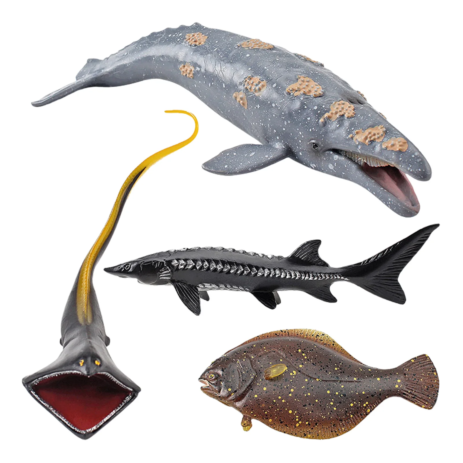4 шт. экшн-Фигурки морских рыб |