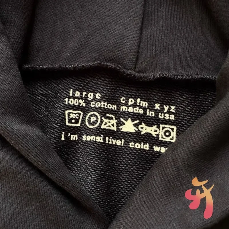 High Quality Cotton Terry Kanye CPFM Hoodies Hiphop Street Foam Ye Must Be Born Again Hoodys 1:1 Oversized Sweatshirt Men Women