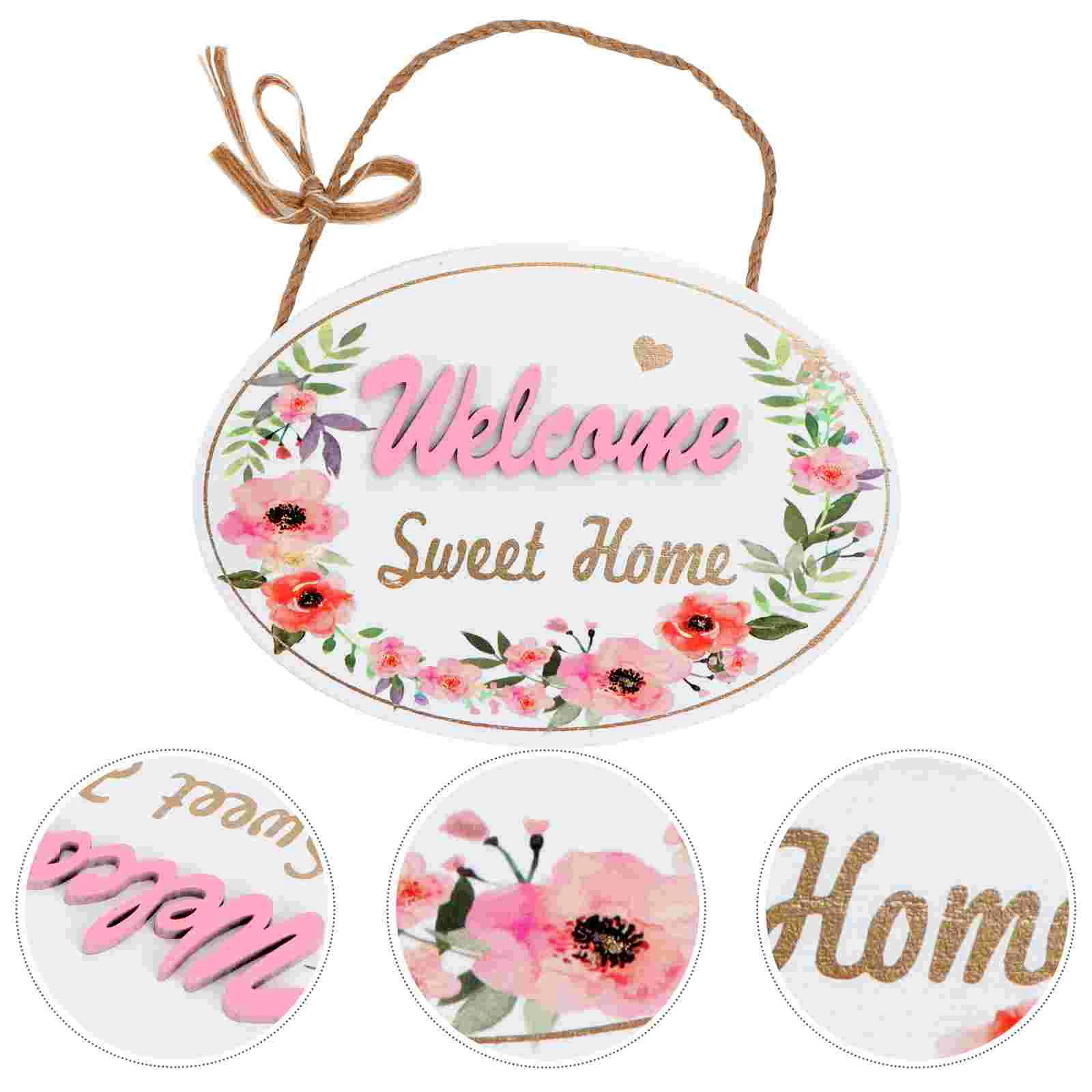 

Christmas Door Sign Wooden Plaques Signs Merry Plaque Front Welcome Home Hanging Wall Holiday