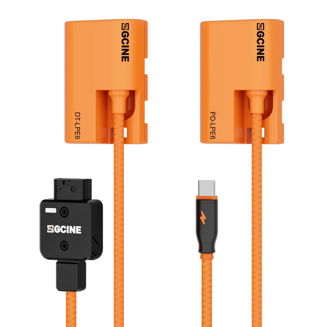 Фото ZGCINE USB-C/D-Tap PD к кабелю питания постоянного тока BMPCC LPE6/FZ-100/NPF Фиктивный аккумуляторный кабель LM-P4 Lemo 2-контактный разъем «папа» на 4 порта Dtap №4