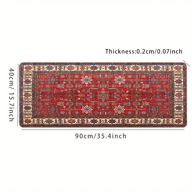 Большой персидский коврик для мыши нескользящее основание Прошитые края