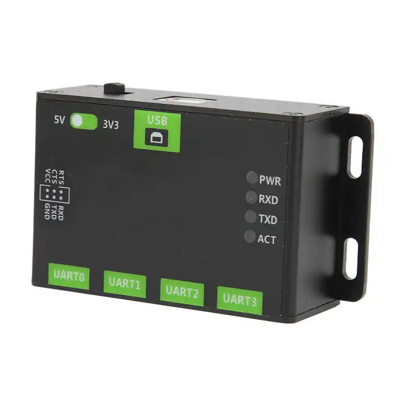 

Конвертер USB в 4-канальный TTL, несколько защитных цепей, корпус из алюминиевого сплава, USB в UART, адаптер для офиса, для промышленности