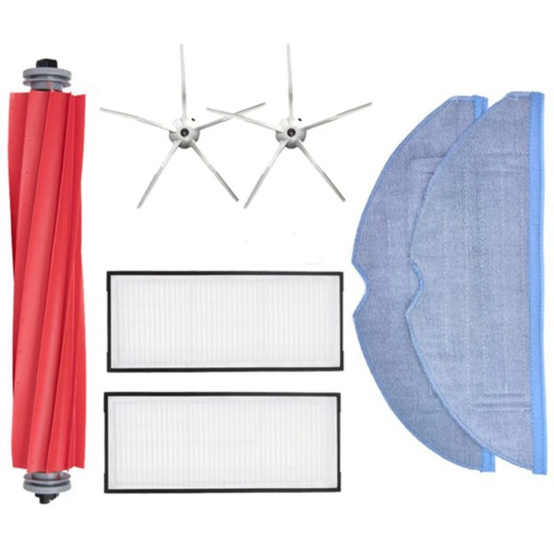 

For Roborock S7 /S7 Maxv Accessories Xiaomi Robot Vacuum Cleaner Spare Parts Replacement Kit Main Brush Filter Mop Cloth