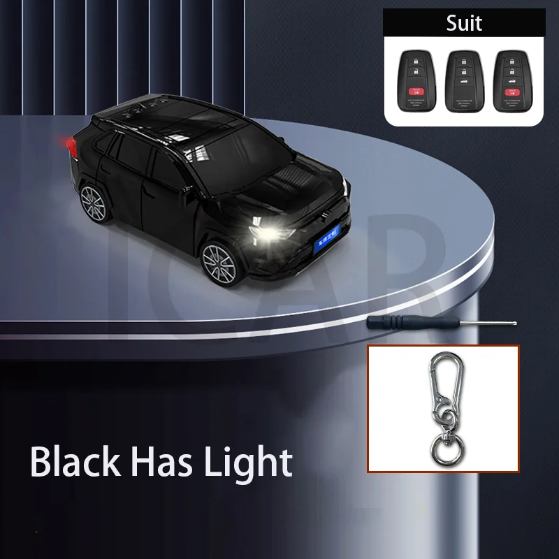 Для Toyota Rav4 Модель автомобиля Чехол для ключей 2 3 4 кнопки Пульт дистанционного управления для Camry CHR Corolla Avalon Land Cruiser Prado Prius Smart Key Cover Fob