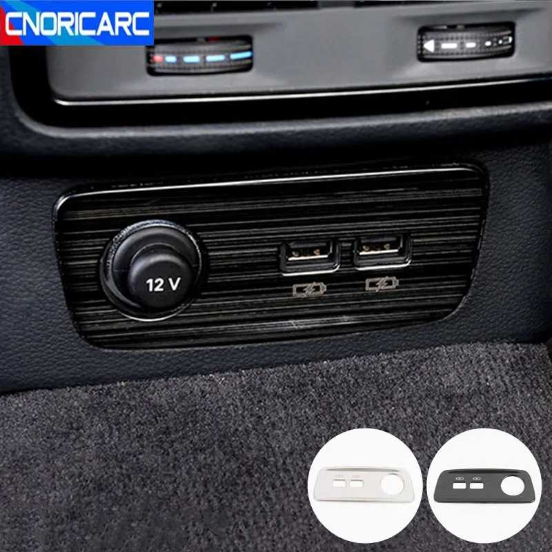 

Автомобильная Задняя рама из нержавеющей стали с интерфейсом USB, декоративная Обложка, наклейки, отделка для Audi Q3 2019-2021, автомобильные аксес...