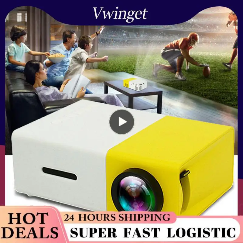 

1080p Mini Projector Multicompatible Portable Video Projetor Lightweight Compact Audio Device Full Hd Set Top Box Energy Saving