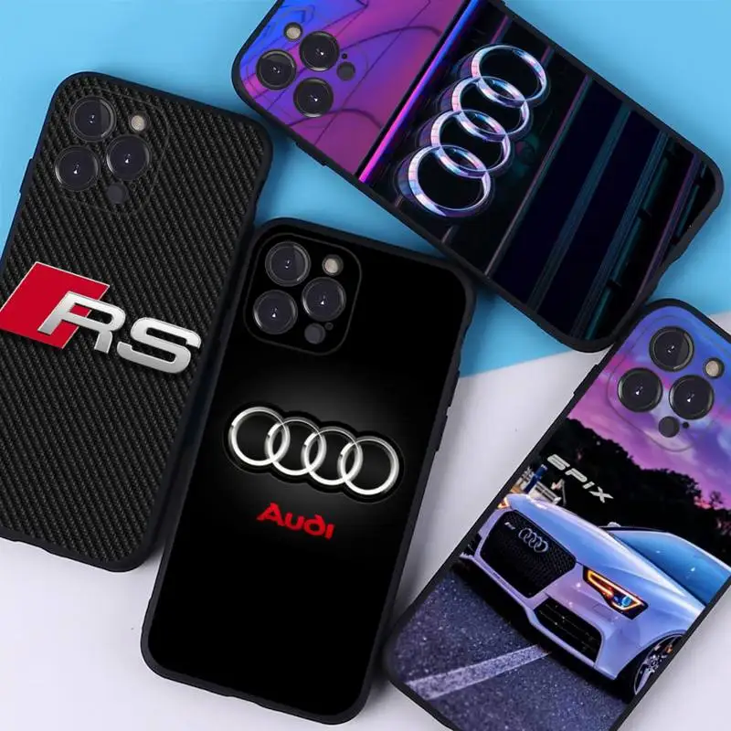 

A-Audi Luxury Cars Phone Case For iPhone 14 11 12 13 Mini Pro XS Max Cover 6 7 8 Plus X XR SE 2020 Funda Shell