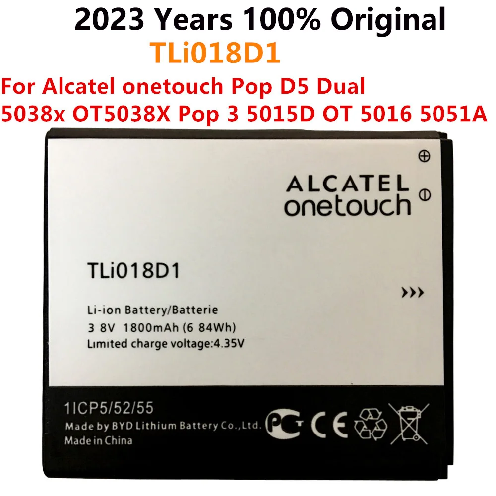 

1800mAh TLi018D1 Battery For Alcatel One Touch Pop D5 Dual 5038x OT5038X Pop 3 5015D OT 5016 Bateria Batterij AKKU