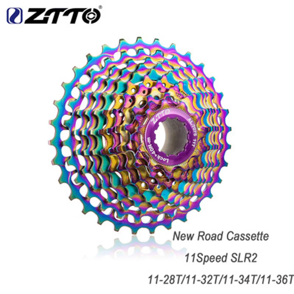 

11 Speed Bicycle Flywheel 11-28T/32T/34T/36T CNC Cassette Flywheel For HG system Rainbow Steel + Aluminum ZTTO