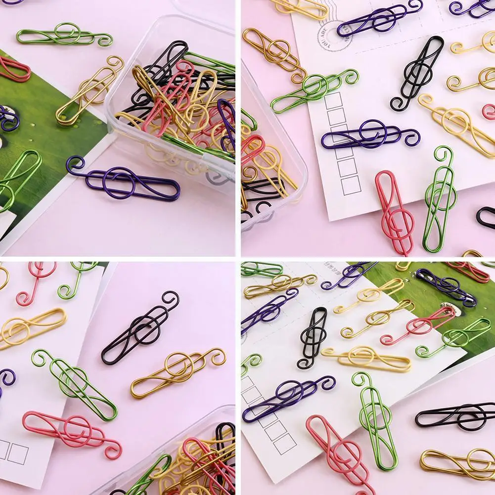 

Music Note Shaped Paper Clips Decorative Gold Decor For Office Gold Stationery Gold Paper Clip Wholesale Paper Clips Kawaii W1a2
