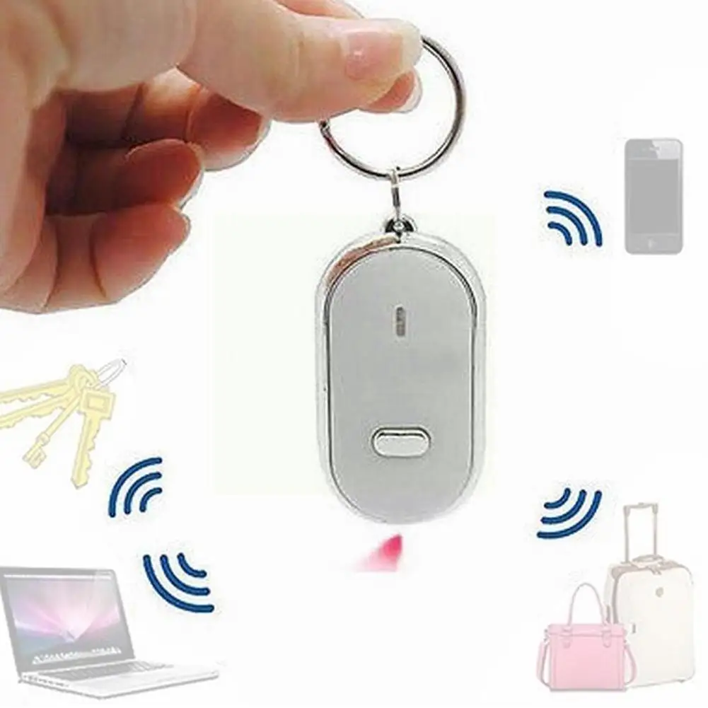 

Anti-lost Led Finder Whistle Beep Sound Control Locator Bag Tracker Chain Alarm Pet Find Portable Locator E9k3