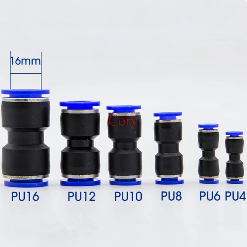 1 шт. PY/PE/PU-4/6/8/10/12/14/16 Пластиковая нажимная пневматическая воздушная труба