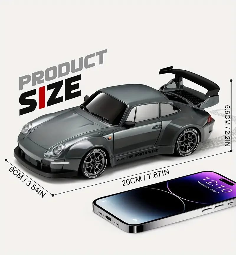 Фото 4WD RC Drift Car 1:24 2,4 ГГц, ограниченная серия - светодиодные фонари, трюковый дрифт, высокоскоростной гоночный автомобиль, игрушка для мальчика в подарок №5