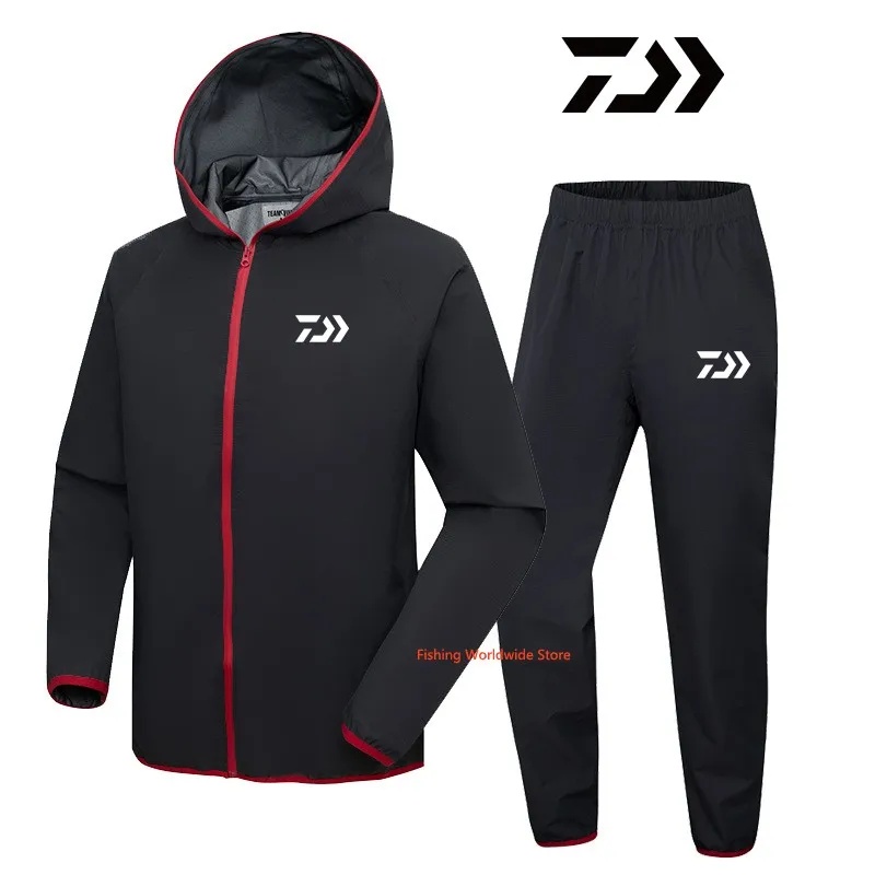 

Daiwa Fishing Suit Men Spring Summer Thin Fishing Clothing Breathable Waterproof Hiking Fishing Jackets Outdoor Fishing Wear 4XL