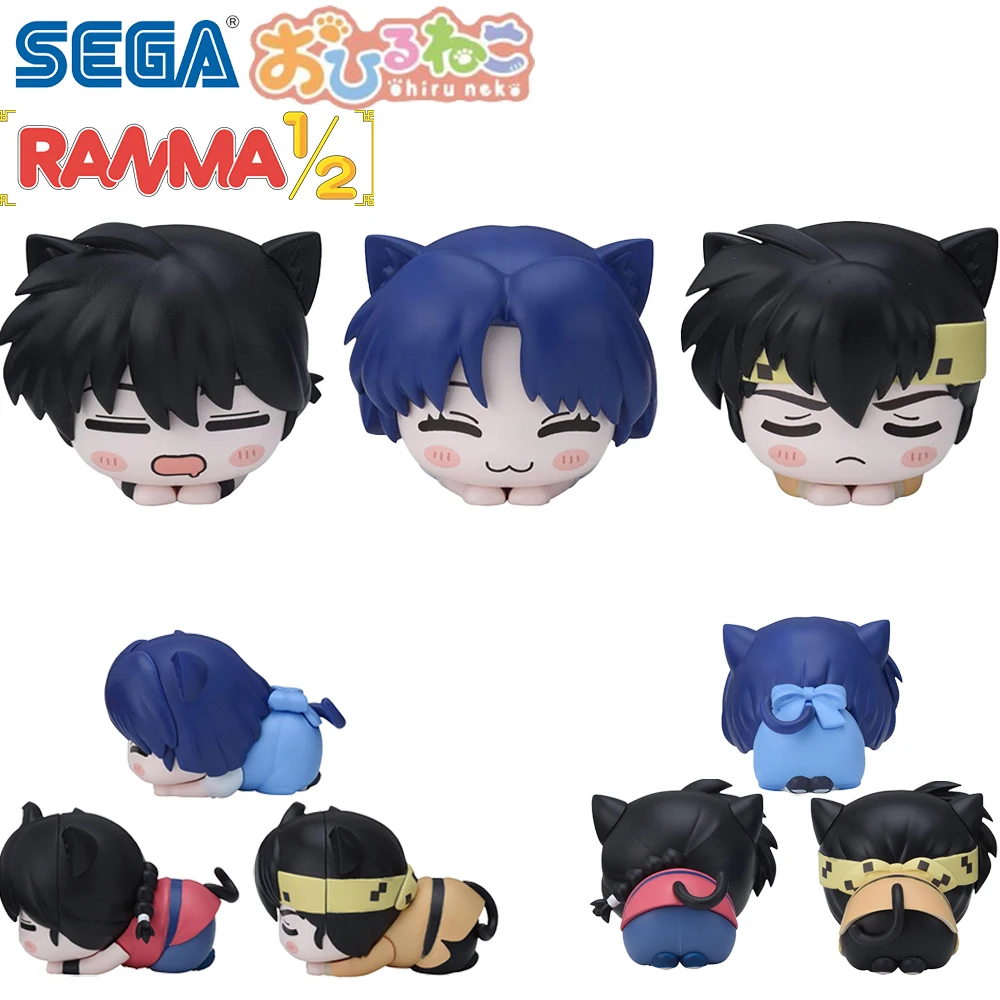 Предпродажа оригинальные мини-фигурки Sega Ohiruneko Ranma 1/2 Tendou Akane Saotome Hibiki Ryouga модель