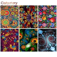 gatyztory painting by numbers kits for adults frame color flower oil picture by number hand painted unique gift home decoration