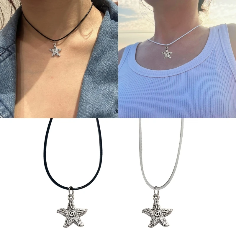 

Sweet Cool Star Pendant Necklace Choler Clavicle Chain Trendy Jewelry