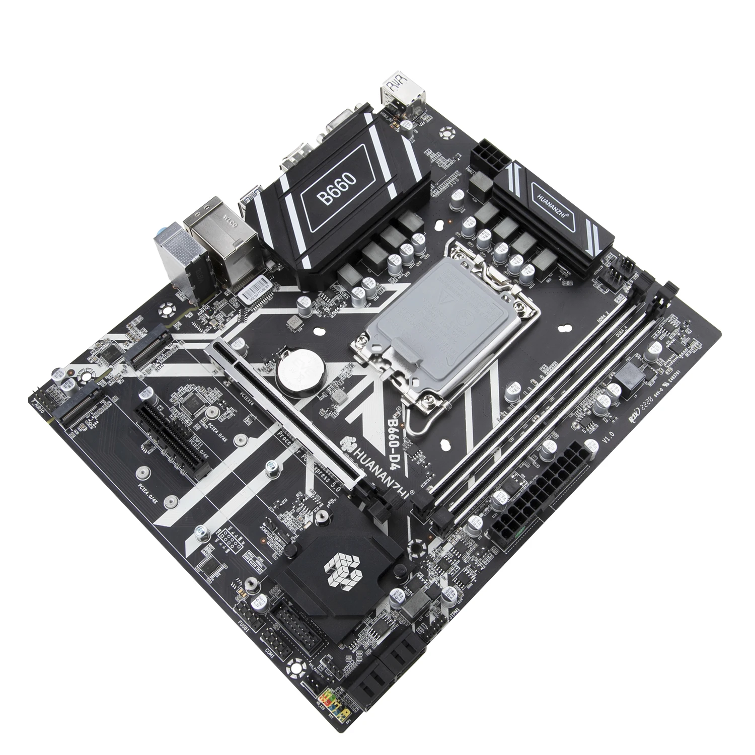 HUANANZHI B660 D4 M-ATX DDR4 Motherboard Support（ Intel LGA 1700 CPU 12100F/12400F/12490F/12600KF/12700KF） M.2 NVMe PCIE 4.0 - купить по