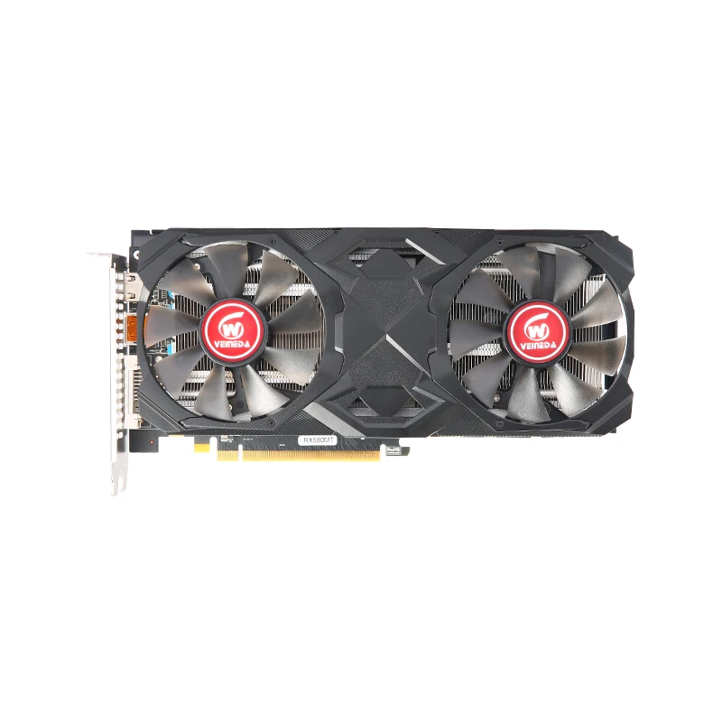 Видеокарта VEINEDA RX580 8 Гб 256 бит 2048SP видеокарты серии GDDR5 RX 580 задняя панель тепловые
