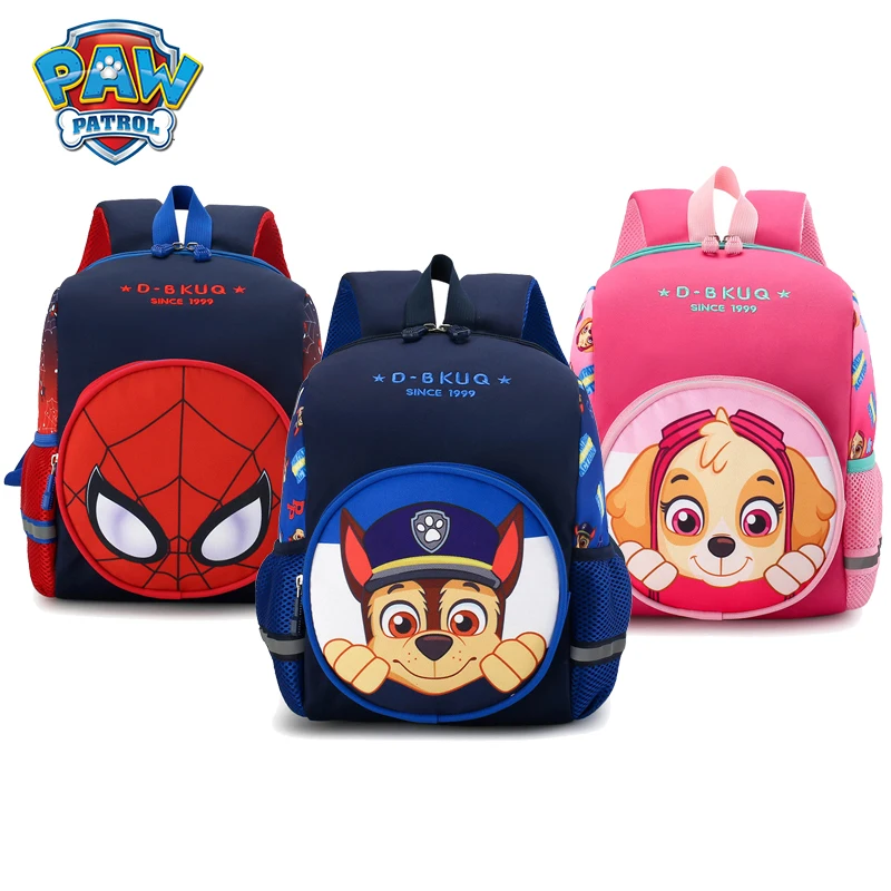 

New PAW Patrol Children Genuine School Bag Cute Chase Skye Marshall Dogs Boy Girl Backpack Spiderman Kids Kindergarten Baby Gift