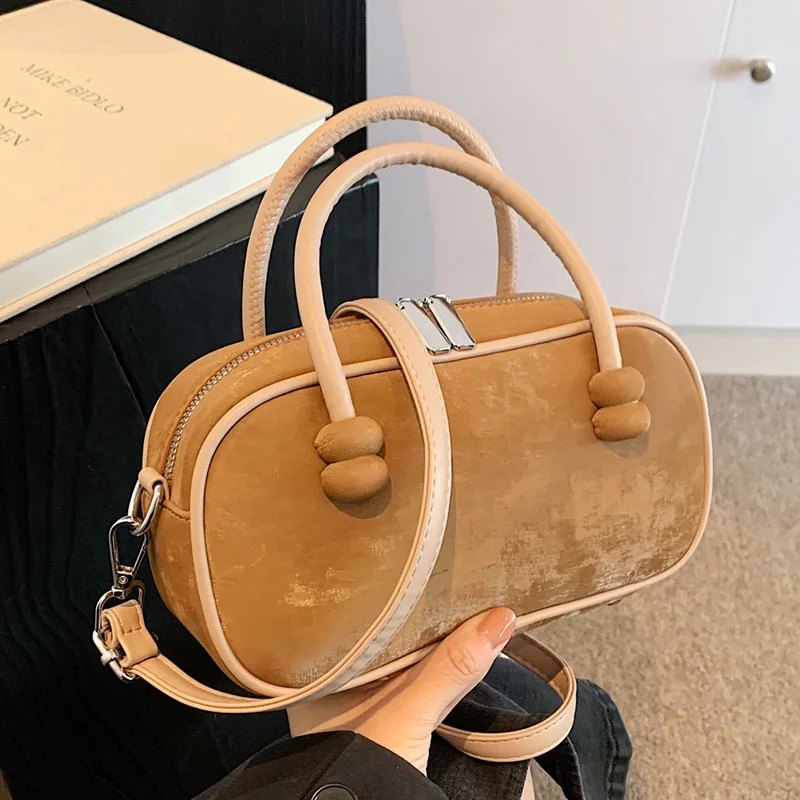 2024 Женская Модная Сумка Через Плечо Из Искусственной Кожи Бостонский Боулинг