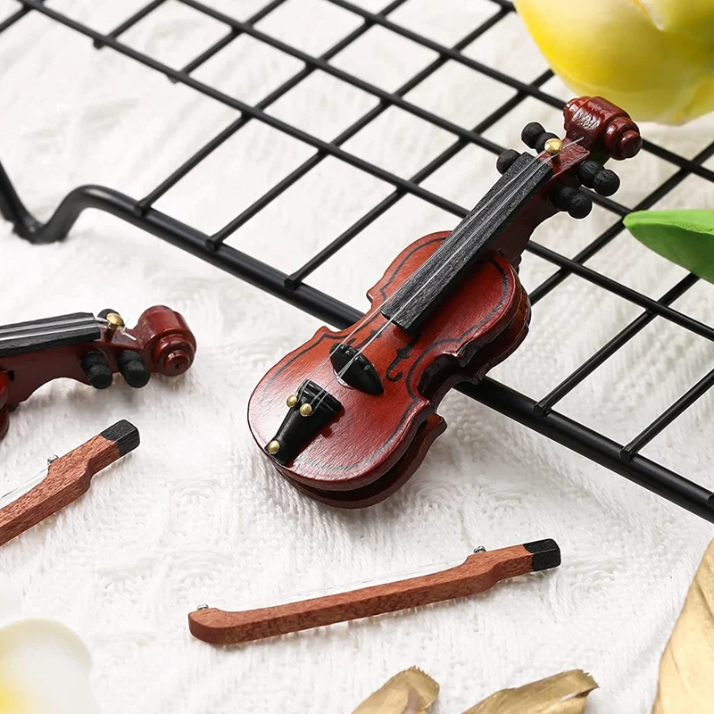 Деревянная мини-скрипка модель 1/12