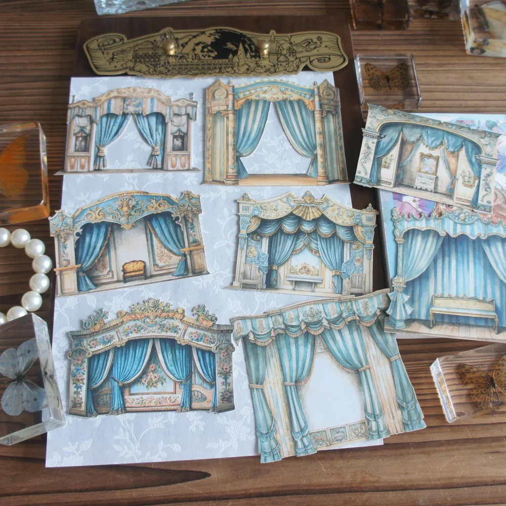 10 шт. красочные Opera Play Show сценический стиль бумажная наклейка Скрапбукинг DIY