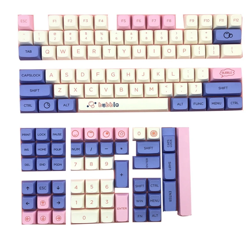 

PBT Bubble Keycap 127 Key XDA Profile Personalized For Cherry MX Switch Mechanical Keyboard Anne Pro 2/GK61