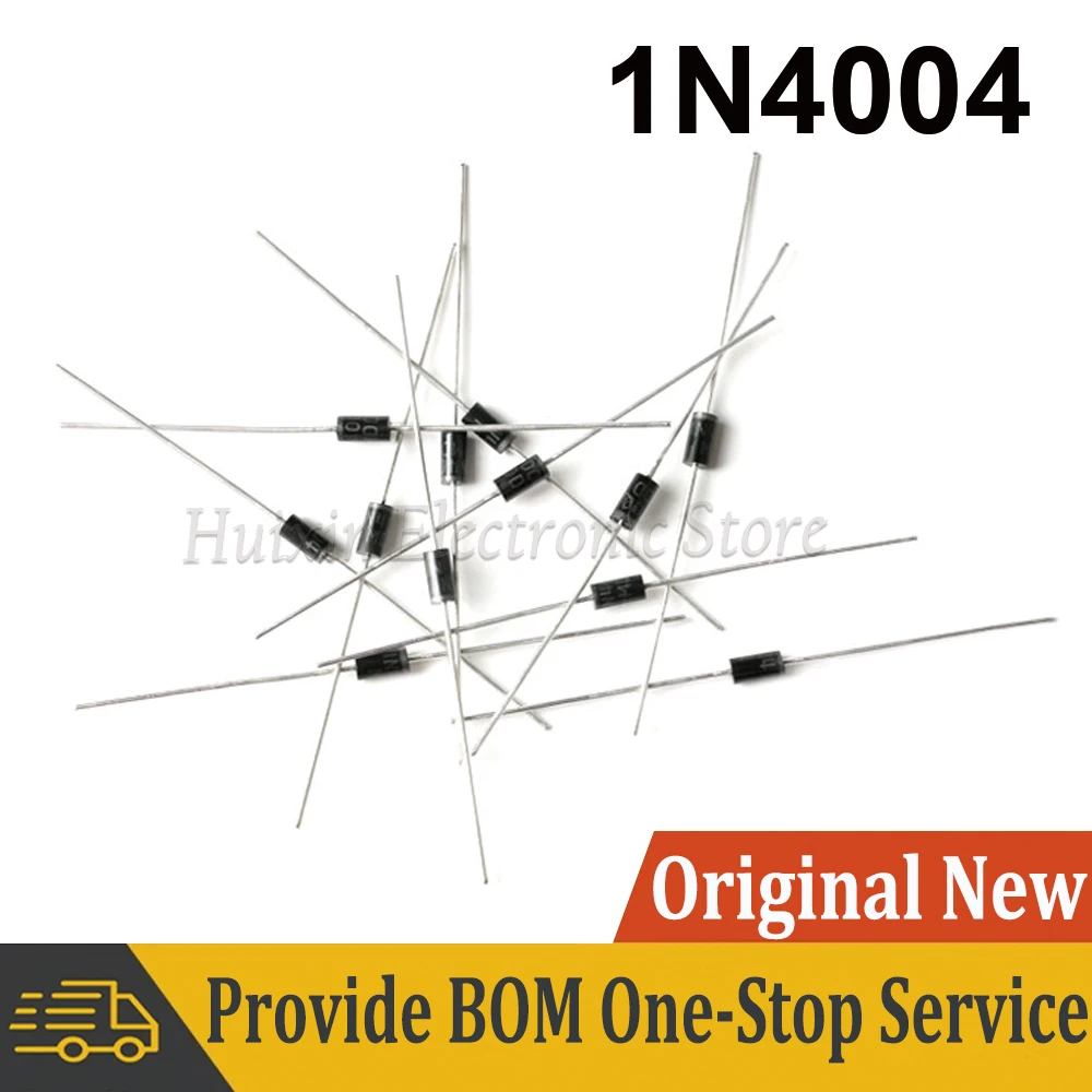 100 шт./лот 1N4004 4004 IN4004 1A 400V DO-41 выпрямительный диод 1n4004 Высокое качество Новый оригинал