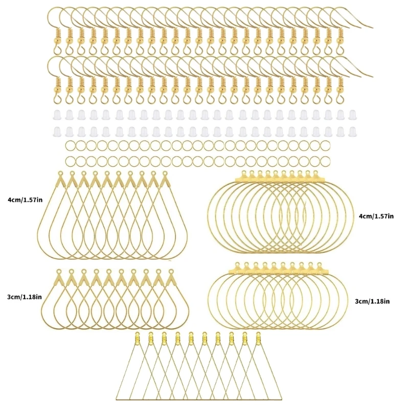 95AB Набор из 200 штук для изготовления сережек крючки ювелирных изделий подвеска