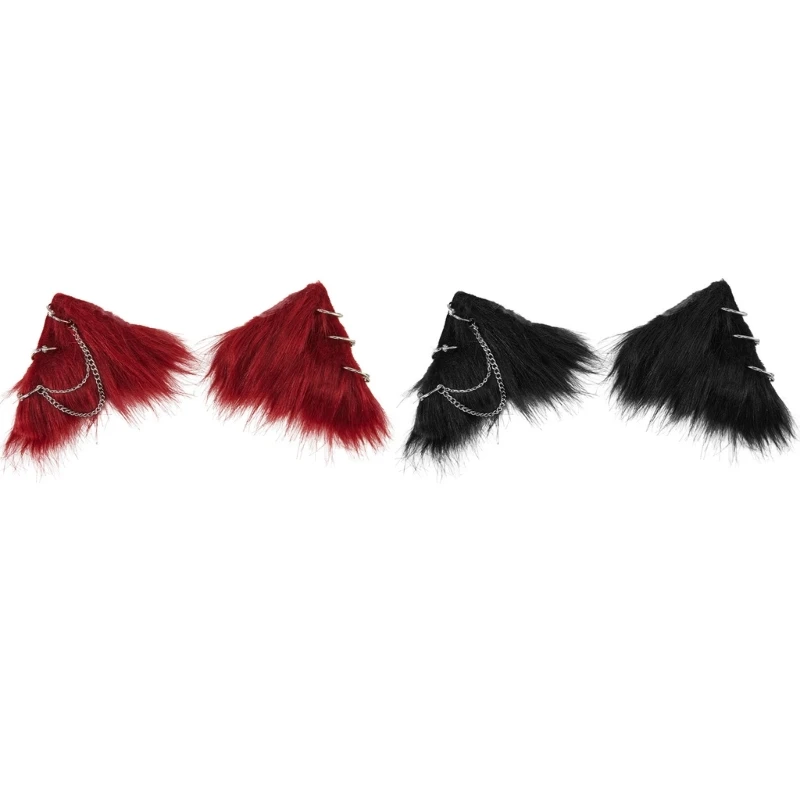 

Hair Clip Unique Cat Ears Headwear Furry Cat Ears for Stage Performence 28TF