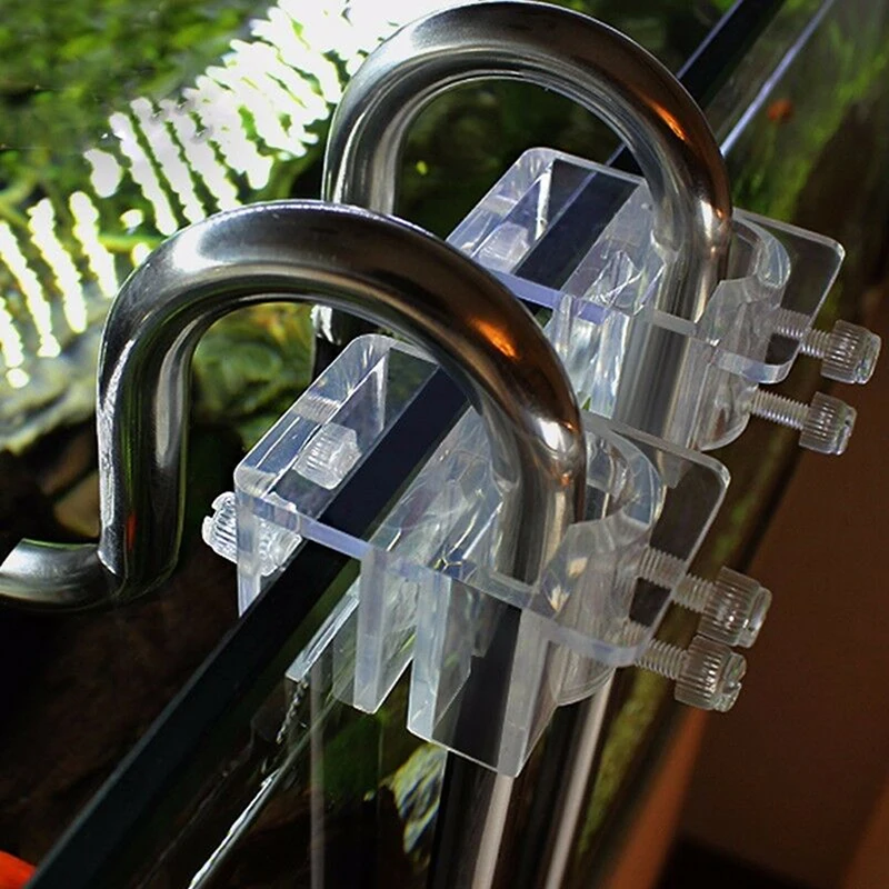 

1 шт. акриловая прозрачная зеркальная фиксирующая Зажимная скоба для аквариума водяного шланга зажим для фиксации трубки держатель зажима