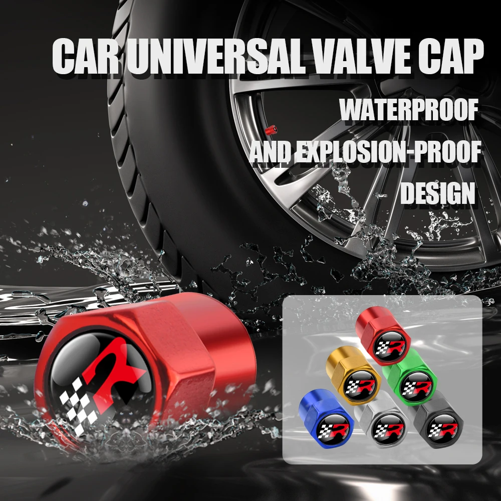 Колпачок Клапана автомобиля 4 шт. крышка клапана из металлического сплава для