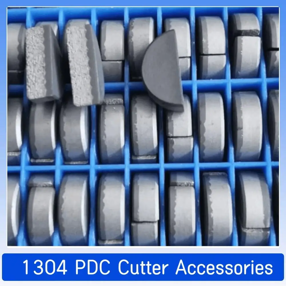 20Pcs New High Quality 1304 Flat/Half Cutter, PDC Cutter Inserts for Oil Of Well Drilling Diamond Composite Sheet