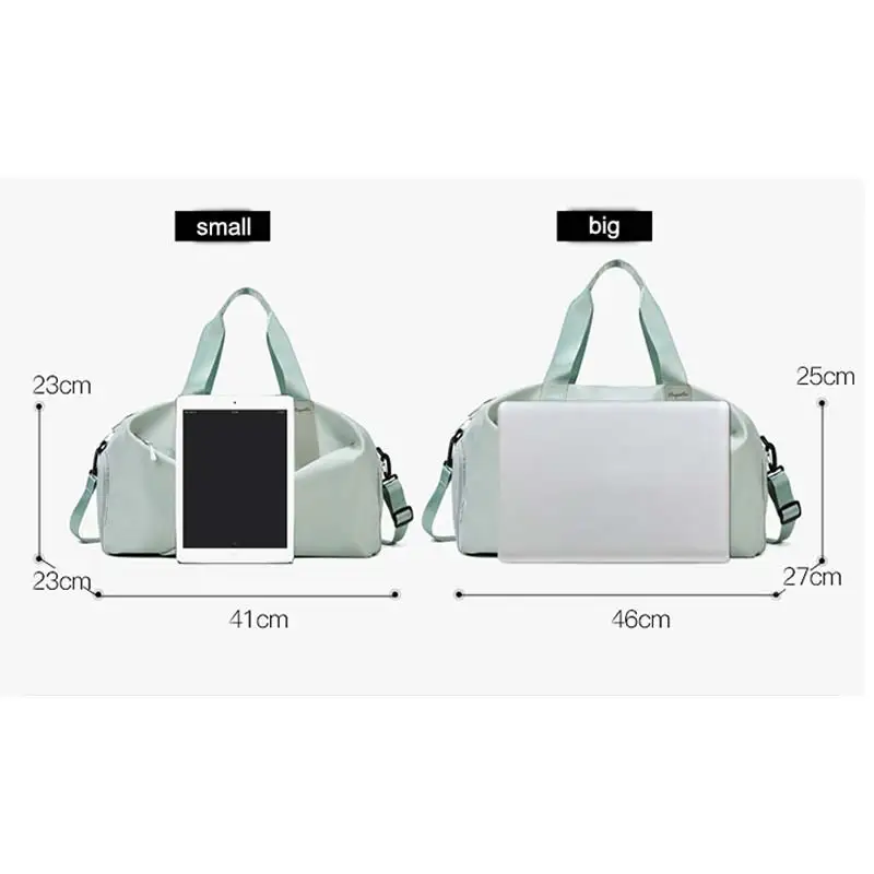 Women Sports Gym Bag Travel Dry Wet Bag Handbag Multifunction Swimming Shoulder Messenger Weekend Fitness Training Bag