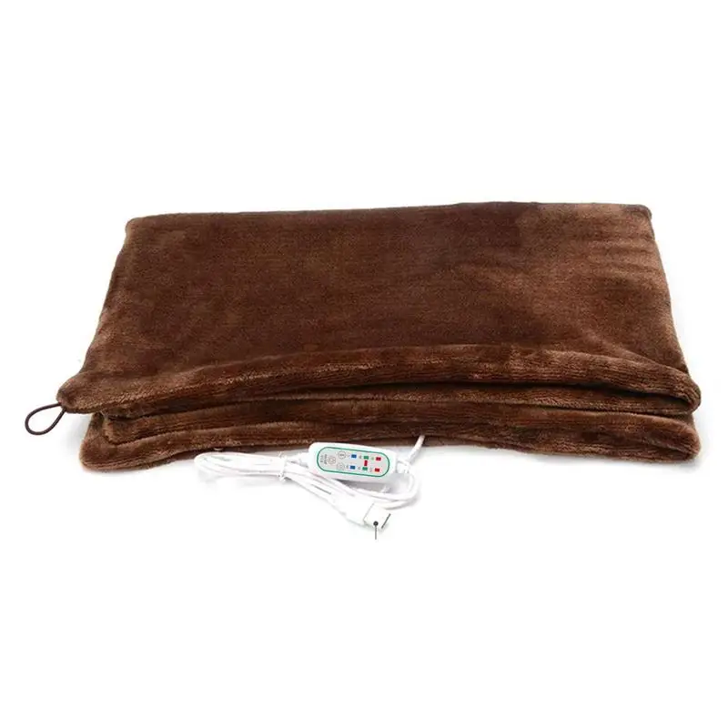 

USB 80x45cm Electric Heating Blanket Shawl Washable 3 Heat Settings With Timing Function Car Home Winter Warm Heated Blanket
