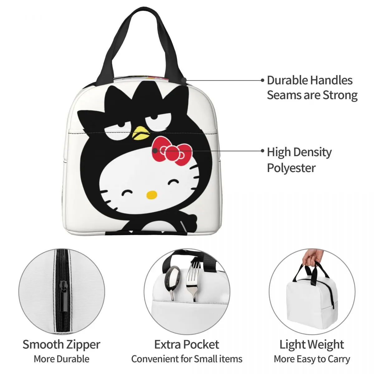 Для школы крутой Пингвин Hello Kitty алюминиевая фольга изоляция ледяной пакет Sanrio