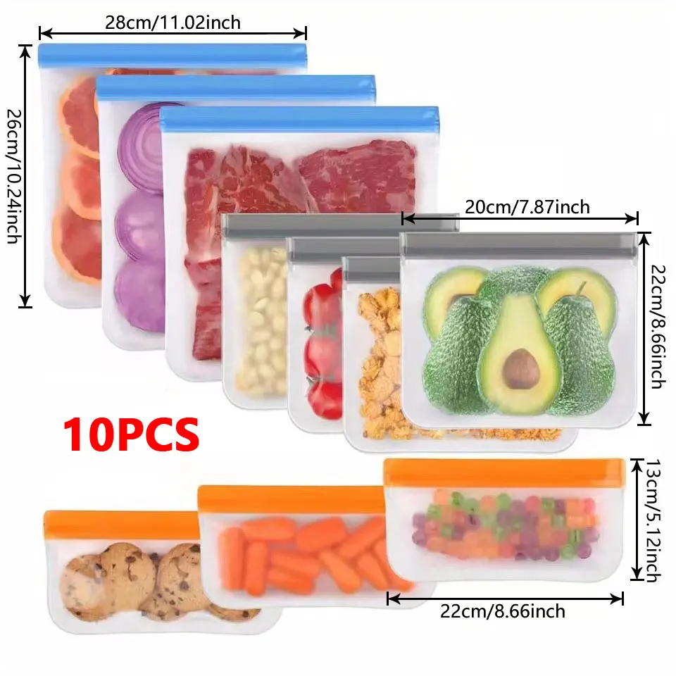 Силиконовые пакеты для хранения 5/10 шт.
