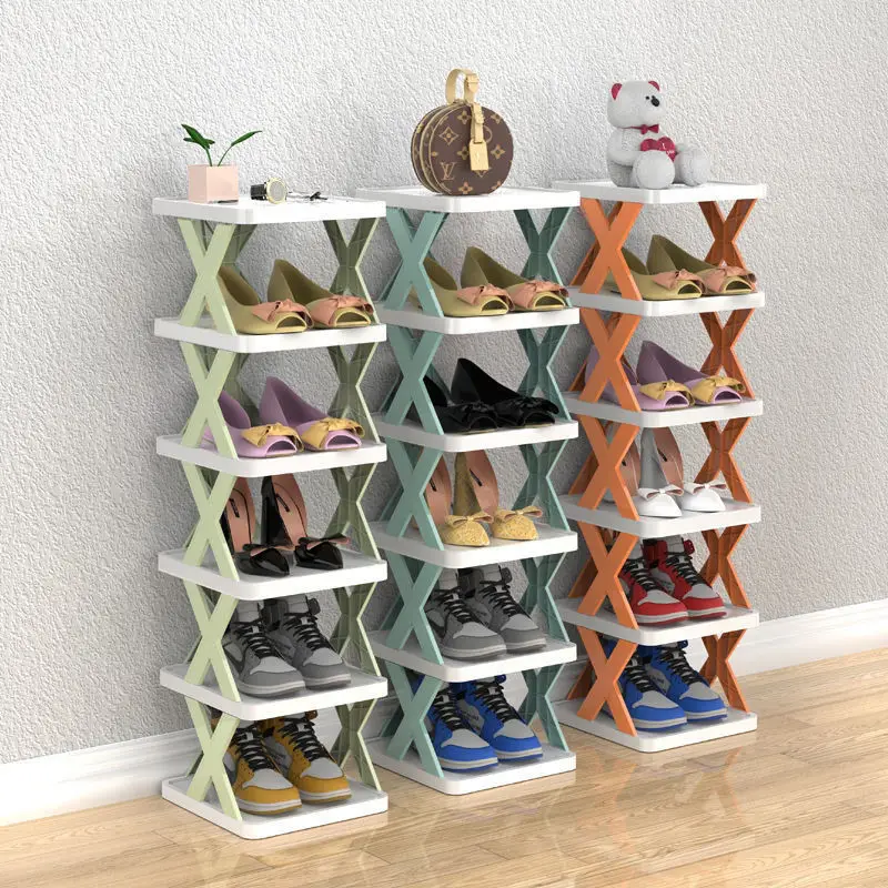 

Simple Shoe Rack Multi-layer Economical Dormitory Shoe Cabinet Home Door Dust-proof Storage Rack Interior Decoration