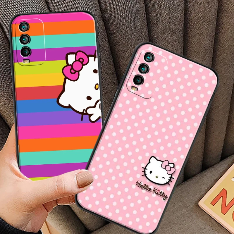 

Cute Hello Kitty Phone Cases For Xiaomi Redmi 9C 8A 7A 9AT 7 8 2021 7 8 Pro Note 8 9 9T 8T Carcasa Funda Back Cover Coque