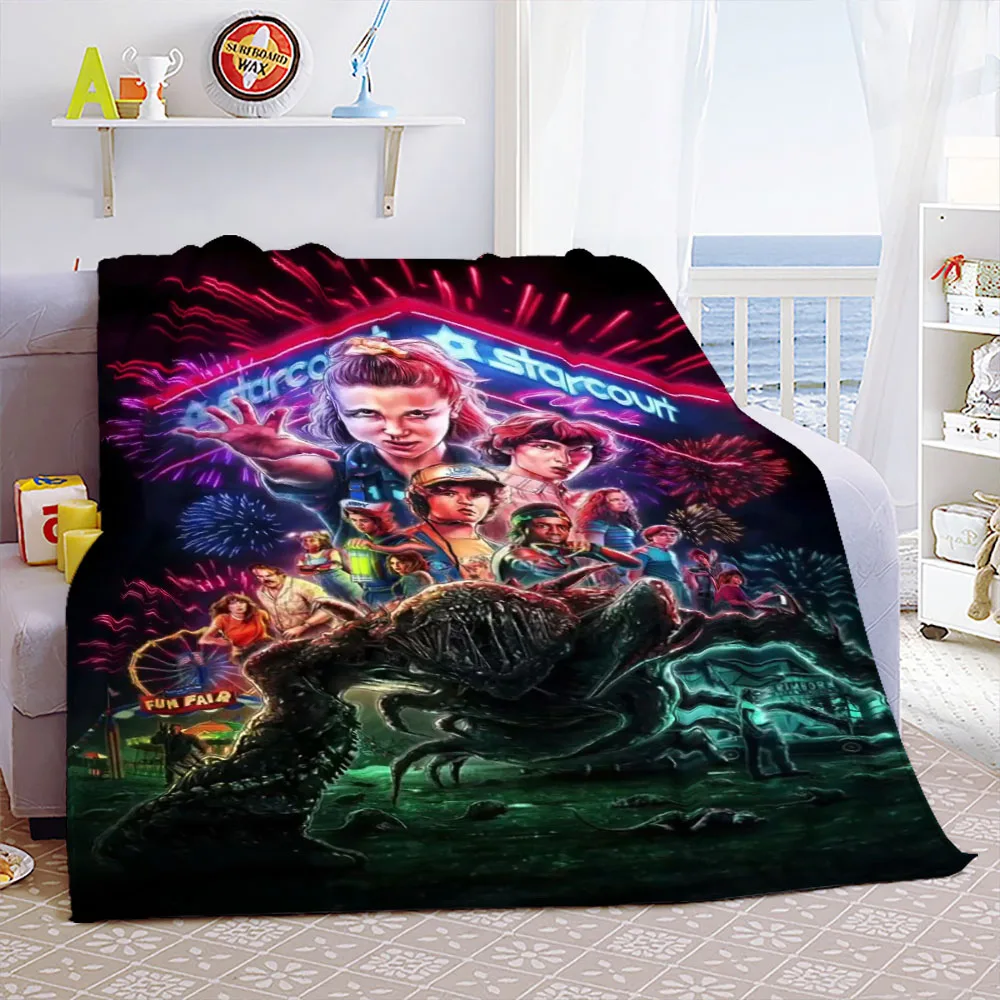 

Munson Stranger Things Portable Warm Throw Blankets for Bedding Travel