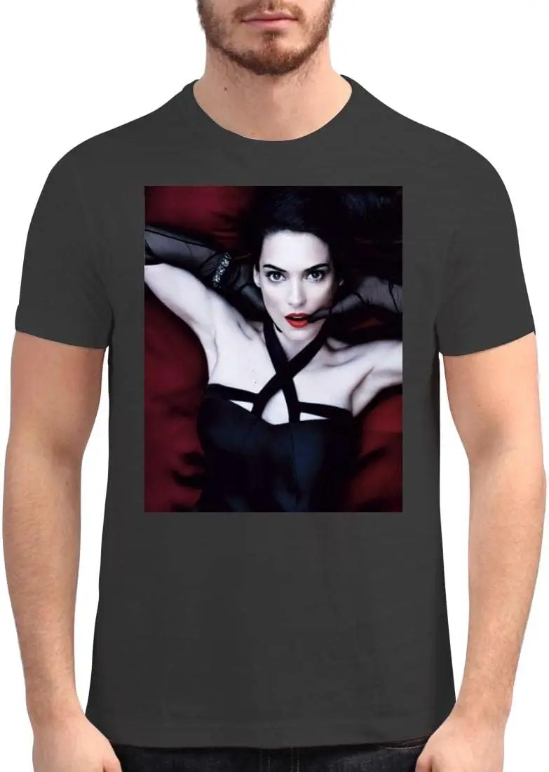 Winona Ryder — мужская футболка с мягким рисунком PDI # ПИДП 306207